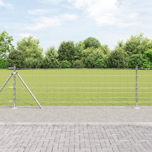 vidaXL Poljski ograjni sistem 0.8x50 m Pocinkano jeklo Cene