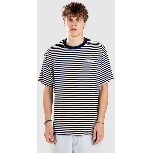 Santa Cruz Strip Emb T-shirt midnight blue / wax paper Slike