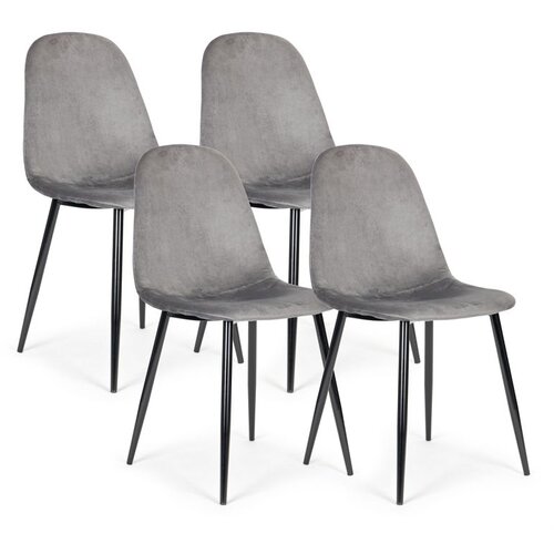 Modern Home Set od 4 bar&scaron;unaste stolice za blagovaonicu i dnevni boravak - sive Cijene