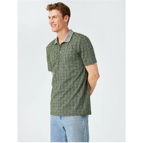 Koton Patterned Polo Neck T-Shirt