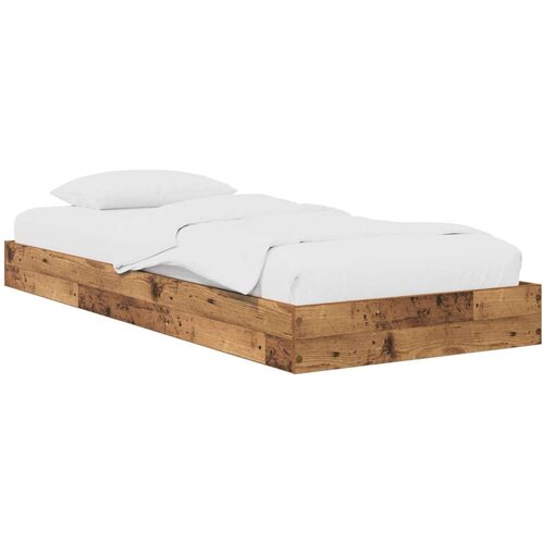  Okvir kreveta za pod Staro drvo 80 x 200 cm Konstruirano drvo - Staro drvo Cene