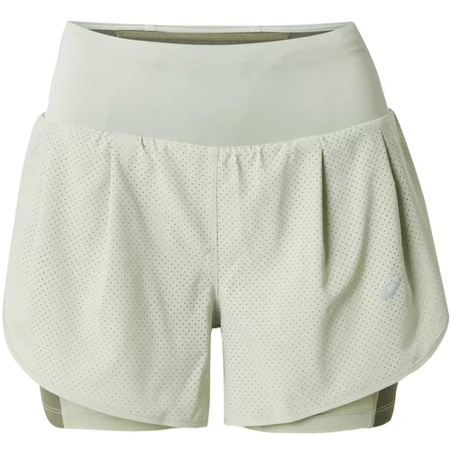 Asics Sportske hlače 'ROAD' maslinasta / pastelno zelena