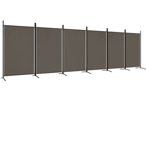 Maison Chic Paravan - Sobne pregrade 6-delni antraciten 520x180 cm blago, (22111957) Cene