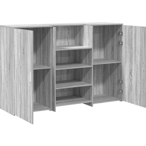  Sprejemna miza siva sonoma 155x50x103,5 cm inženirski les Slike