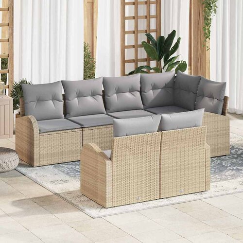  Sjedeća garnitura za vrt poliratan 234.0 x 124.0 x 85.0 cm Slike