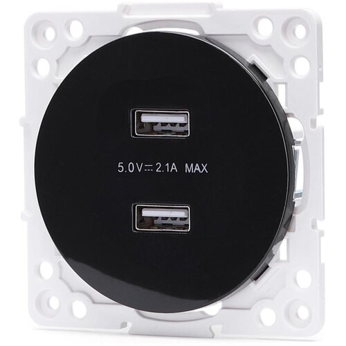 Aigostar USB utičnica bez okvira, 2x USB-A, crna Cene