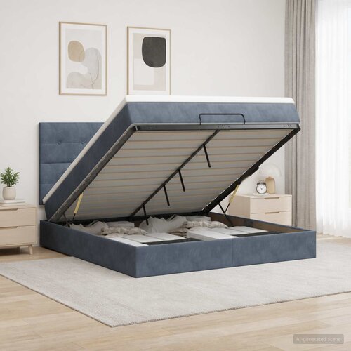  od pjene s madracem i LED-om Tamnosiva 140 x 190 cm Cene