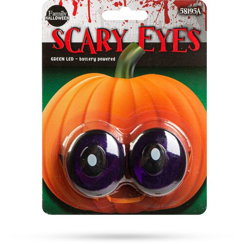 Family Halloween stra&scaron;ljiv par oči za noč čarovnic - zelena LED - na baterije, (5000183843) Cene