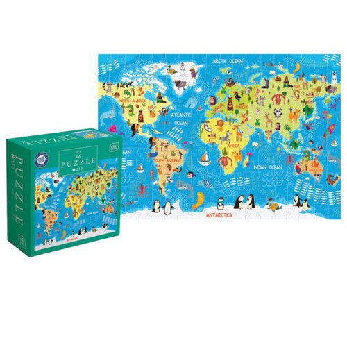  250 KOM KIDS 5 WORLD MAP INTERDRUK Slike