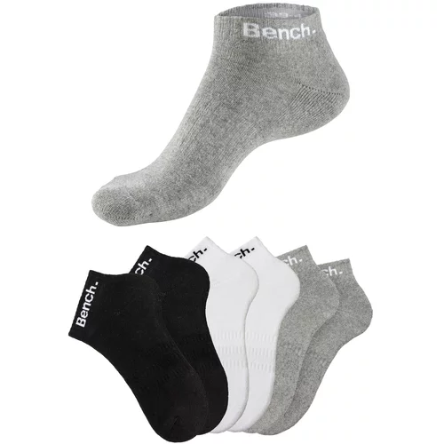 Bench Sportske čarape siva melange / crna / bijela