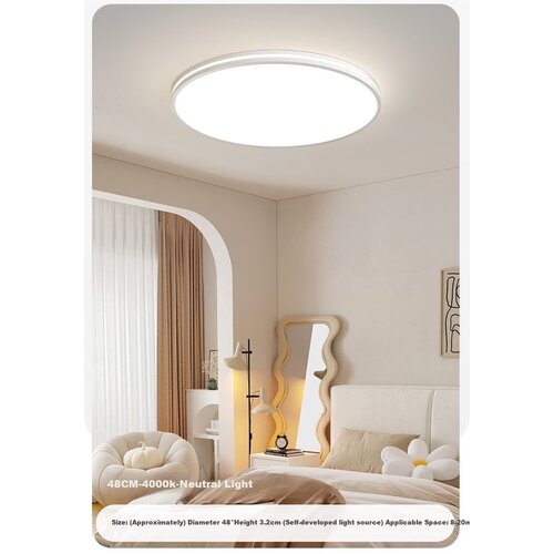 Micoe Plafonska lapma LED, 50 W, Bela Slike