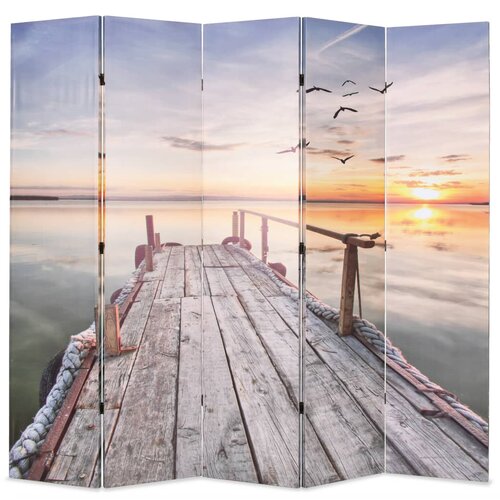 Furnova Zložljiv paravan 200x170 cm jezero, (21929748) Slike