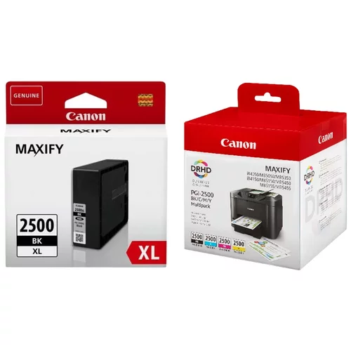 Canon komplet kartuš PGI-2500XL (BK/C/M/Y) + PGI-2500XL BK (črna), original