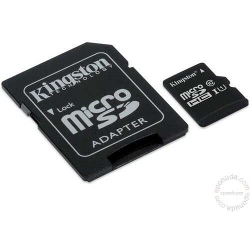 Kingston UHS-I U1 MicroSDHC 32GB + Adapter SDCIT32GB memorijska kartica Slike