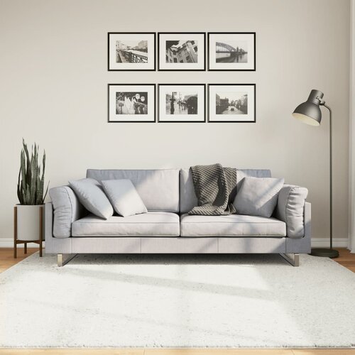 vidaXL Preproga OVIEDO s kratkimi vlakni krem 200x200 cm Cene