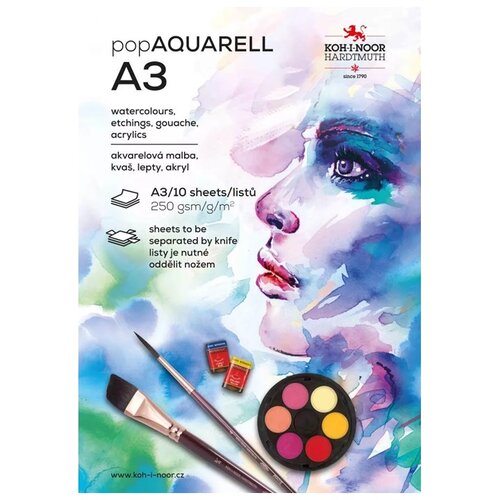 Blok papirja za akvarel A3 PopAquarell RABLJENO Slike