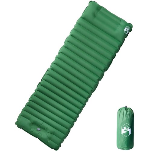 vidaXL Samonapuhujući madrac za kampiranje za 1 osobu zeleni Cijene