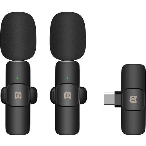 PULUZ PU3151B bežični Lavalier mikrofon-Type C Slike