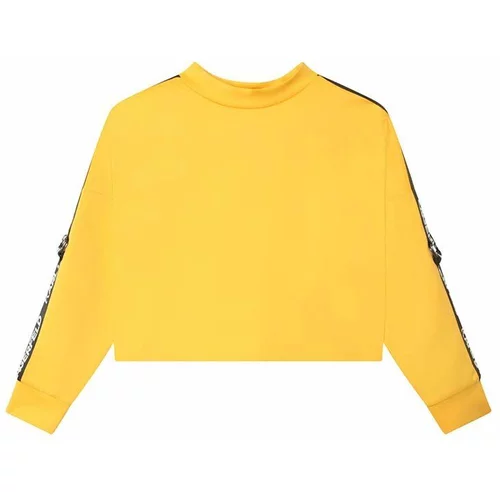 Karl Lagerfeld Dječja dukserica boja: žuta, s aplikacijom