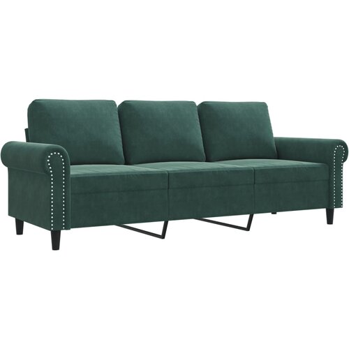 Maison Chic kavč - Sofa - Kanape trosed temno zelen 180 cm žamet, (21727032) Cene