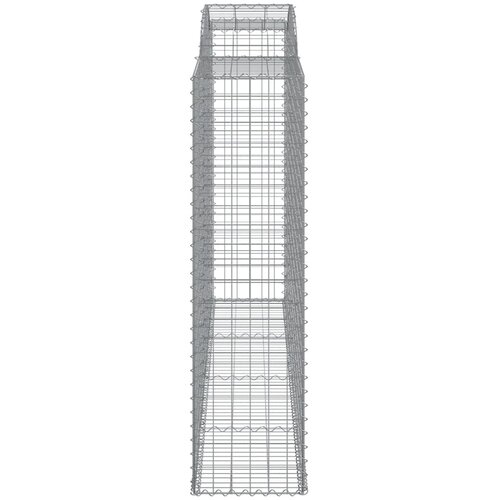  Lučne gabionske ko&amp;scaron;are 13kom 300x50x180/200cm pocinčano željezo Slike