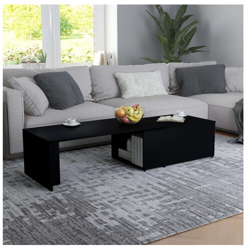  Stolić za kavu crni 150 x 50 x 35 cm od iverice Cijene