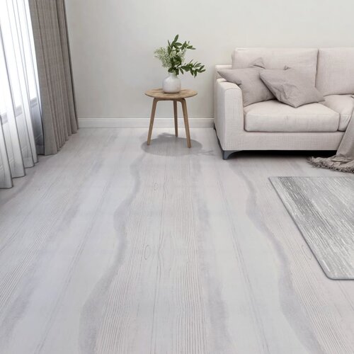 vidaXL Samoljepljive podne obloge 55 kom PVC 5,11 m² svjetlosive Cijene