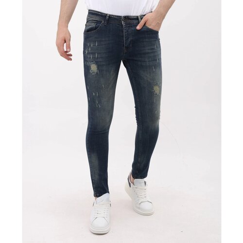 Mario Morato Kavbojke slim 154187744 Modra Slike