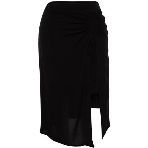 Trendyol Curve Black Woven Pareo With Shorts Slike