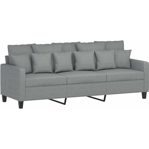  Trosjed od tkanine svjetlosivi 180 cm Slike