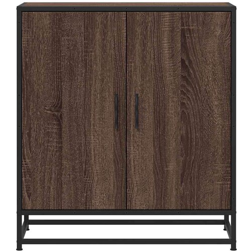 VidaXL Komoda boja hrasta 68x35x76 cm konstruirano drvo i metal Slike