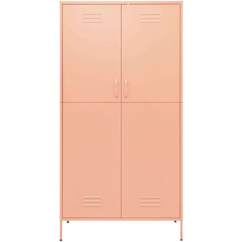 VidaXL Garderobna omara roza 90x50x180 cm jeklo Slike