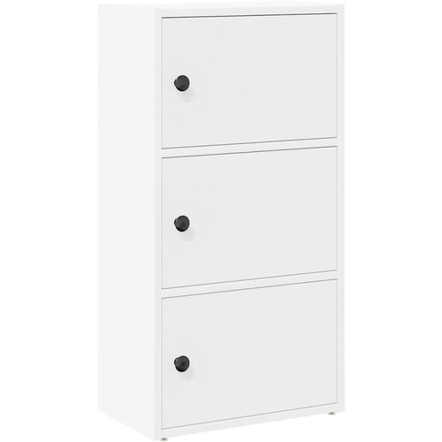  Regal za knjige bijeli 40x24x77 cm konstruirano drvo Slike