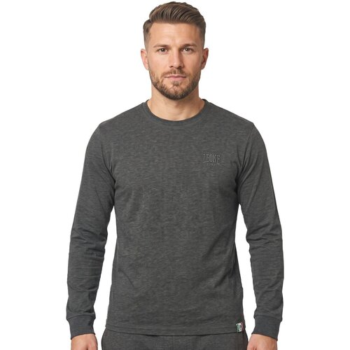 Leone 1947 Majice z dolgimi rokavi Man Long Sleeves Small Logo Siva Cene