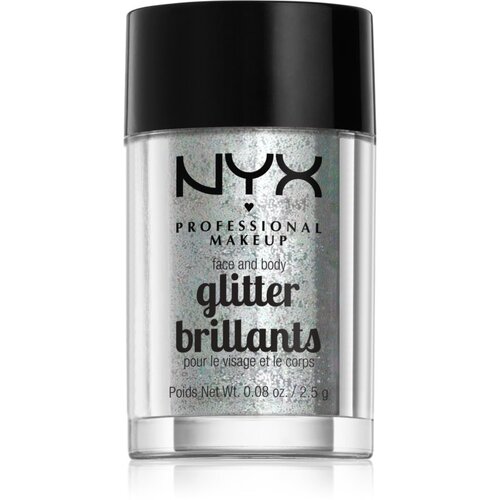 NYX Professional Makeup Glitter Goals bleščice za obraz in telo odtenek 07 Ice 2.5 g Cene