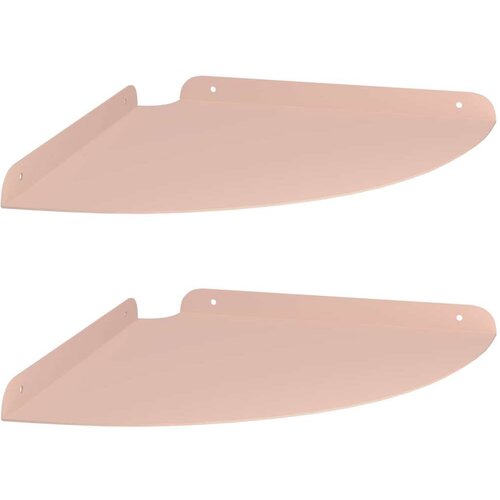  Lebdeća polica s policom 2 pcs Ružičasta 30 x 30 x 2 cm - Ružičasta 30 cm 2 Slike
