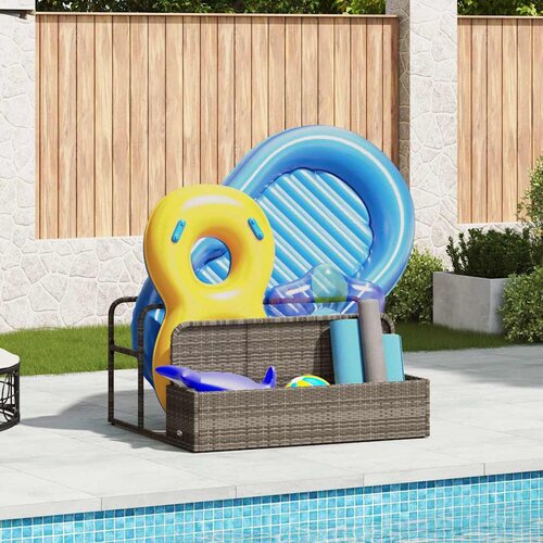  Plovak za bazen Siva 110x100x57 cm Poli ratan Cijene