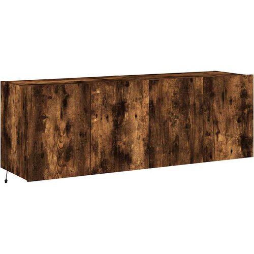  Zidni TV ormarići LED 2 kom boja hrasta 60x35x41 cm Slike