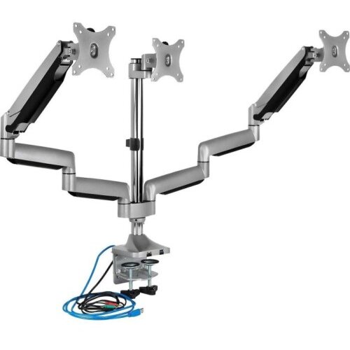 Icybox IB-MS505-TI trojni namizni nosilec za monitorja do diagonale 32 Cene