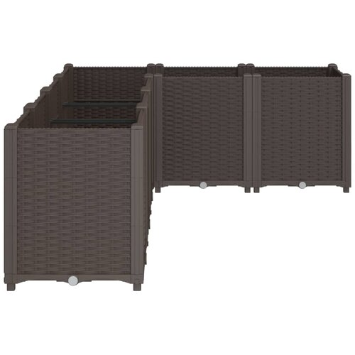  Vrtna sadilica smeđa 160 x 120 x 53 cm PP Slike
