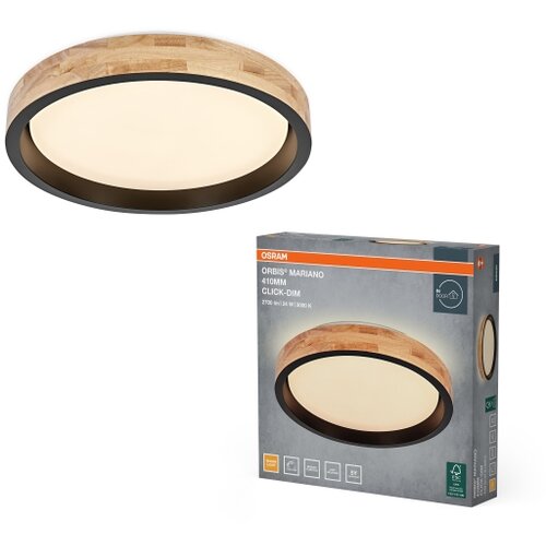 Osram LED prigu&amp;scaron;iva stropna lampa MARIANO LED/24W/230V prečnik 41 cm hrast/crna Slike