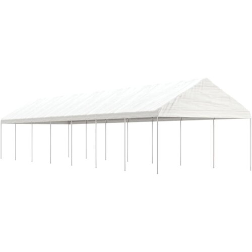 Sjenica s krovom bijela 15,61 x 4,08 x 3,22 m polietilen Cene