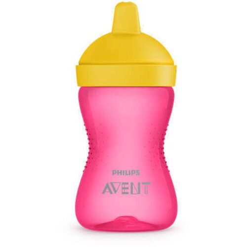 Philips avent &amp;scaron;alica s tvrdim nastavkom za usta 18+ roza Slike