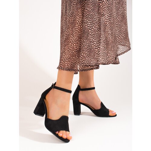 W. POTOCKI Black women&amp;#039;s sandals on a post Slike