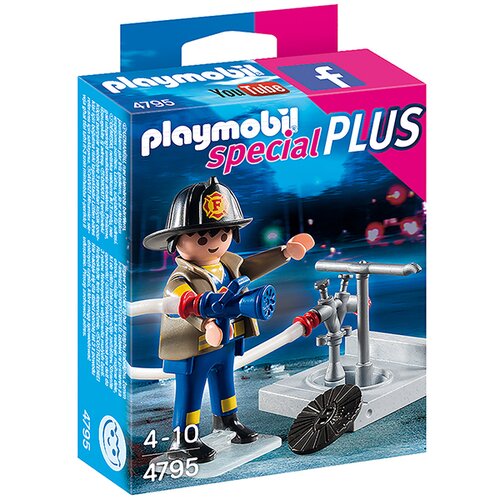 Playmobil vatrogasac sa crevom za gašenje Slike