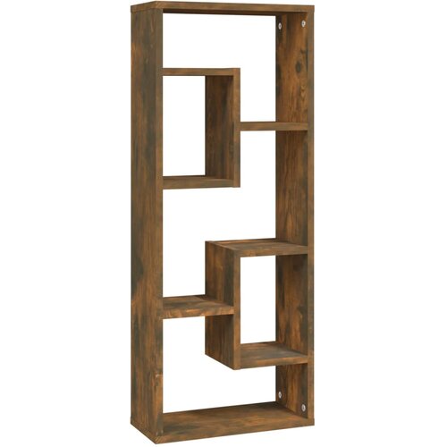 Maison Chic Stenska polica - Viseča Polica dimljeni hrast 36x16x90 cm inženirski les, (21793653) Slike