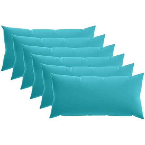  Presvlaka za jastuk 6 pcs HEERLEN Tirkizna 40 x 70 cm Poliester Cene