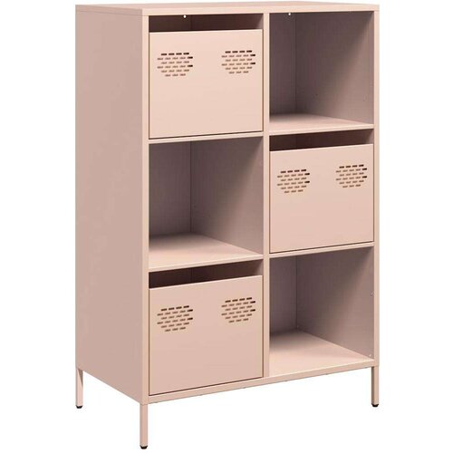 VidaXL Visoka omara roza 68x39x103,5 cm jeklo Slike