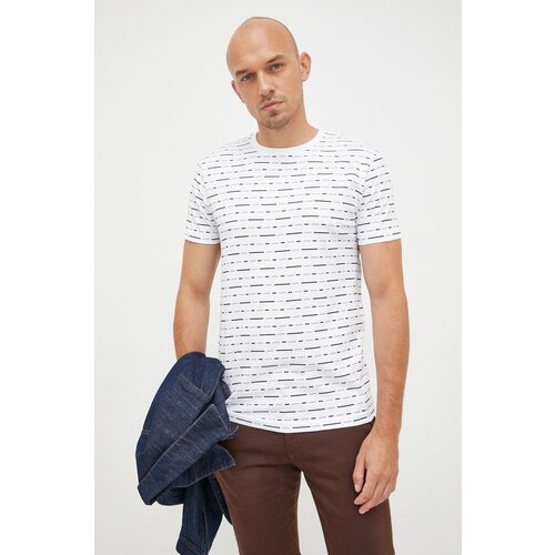 Lacoste Bombažna kratka majica bela barva Slike