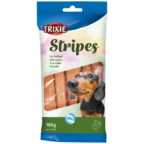 Trixie poslastica za pse u obiliku mesnih traka sa ukusom škembića 120g 3155 12/1 Slike